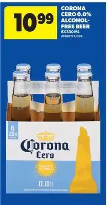 Real Canadian Superstore CORONA CERO 0.0% ALCOHOL-FREE BEER, 6X330 ML offer