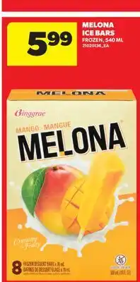 Real Canadian Superstore MELONA ICE BARS, 540 ML offer