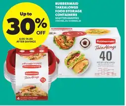 Real Canadian Superstore RUBBERMAID TAKEALONGS FOOD STORAGE CONTAINERS offer