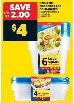 Real Canadian Superstore NO NAME FOOD STORAGE CONTAINERS offer