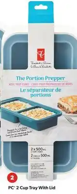 Real Canadian Superstore PC Half Cup Tray With Lid offer