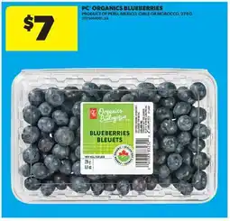 Real Canadian Superstore PC ORGANICS BLUEBERRIES, 278 G offer