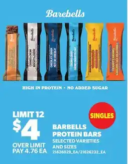 Real Canadian Superstore BARBELLS PROTEIN BARS offer
