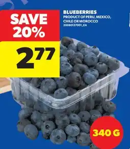Real Canadian Superstore BLUEBERRIES, 340 G offer