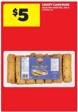 Real Canadian Superstore CRISPY CAKE RUSK, 550 G offer
