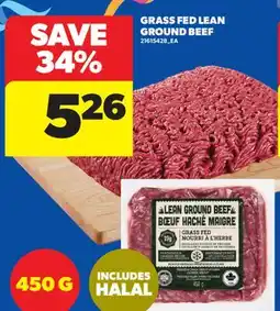Real Canadian Superstore GRASS FED LEAN GROUND BEEF, 450 G offer