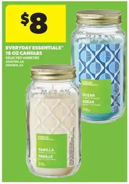 Real Canadian Superstore EVERYDAY ESSENTIALS 18 OZ CANDLES offer