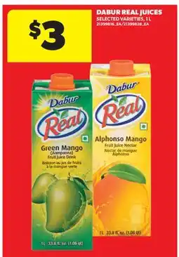 Real Canadian Superstore DABUR REAL JUICES, 1 L offer
