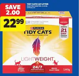 Real Canadian Superstore TIDY CATS CAT LITTER, 5.44 KG offer