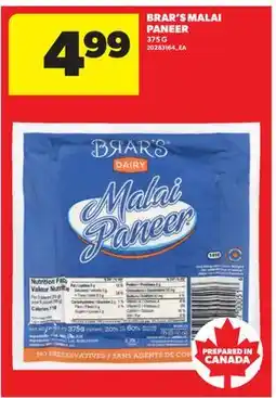 Real Canadian Superstore BRAR'S MALAI PANEER, 375 G offer