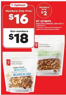Real Canadian Superstore PC CP NUTS, 680-907 G offer