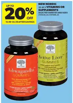 Real Canadian Superstore NORDIC, 30-60'S VITAMINS OR SUPPLEMENTS offer