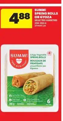Real Canadian Superstore SUMM! SPRING ROLLS OR GYOZA, 250-350 G offer