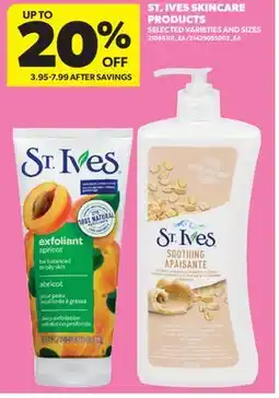 Real Canadian Superstore ST. IVES SKINCARE PRODUCTS offer
