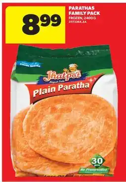 Real Canadian Superstore PARATHAS FAMILY PACK, 2400 G offer