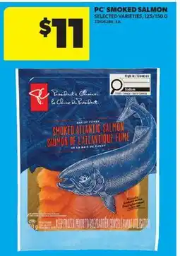 Real Canadian Superstore PC SMOKED SALMON, 125/150 G offer