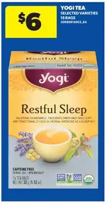 Real Canadian Superstore YOGI TEA, 16 BAGS offer