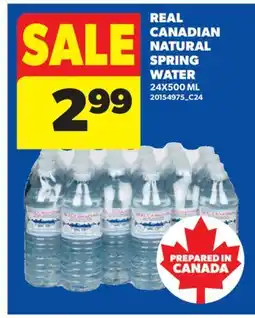 Real Canadian Superstore REAL CANADIAN NATURAL SPRING WATER, 24X500 ML offer
