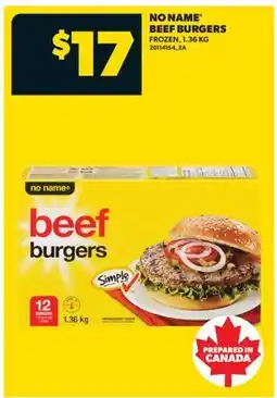 Real Canadian Superstore NO NAME BEEF BURGERS offer