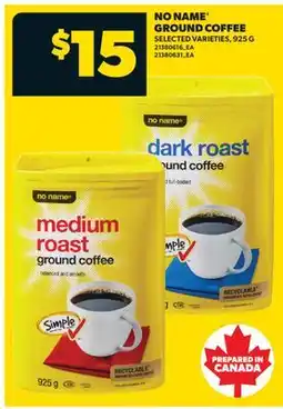Real Canadian Superstore NO NAME GROUND COFFEE, 925 G offer