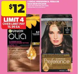 Real Canadian Superstore L' ORÉAL PREFERENCE, FERIA OR OLIA HAIR COLOUR offer