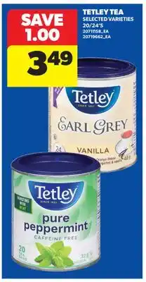 Real Canadian Superstore TETLEY TEA, 20/24' S offer
