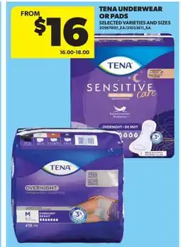 Real Canadian Superstore TENA UNDERWEAR OR PADS offer