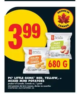 No Frills PC LITTLE GEMS RED, YELLOW, or MIXED MINI POTATOES, 680 G offer