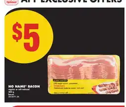 No Frills NO NAME BACON, 500 g offer