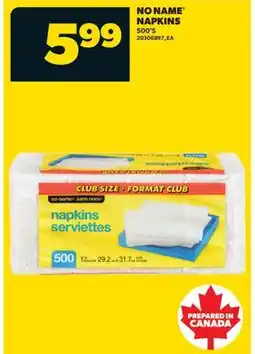 Real Canadian Superstore NO NAME NAPKINS, 500'S offer