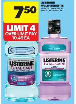 Real Canadian Superstore LISTERINE MULTI-BENEFITS, 1 L offer