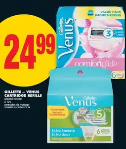 No Frills GILLETTE or VENUS CARTRIDGE REFILLS, 5-10's offer
