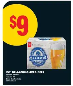 No Frills PC DE-ALCOHOLIZED BEER, 12x355 mL offer