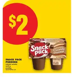 No Frills SNACK PACK PUDDING, 4x99 G offer