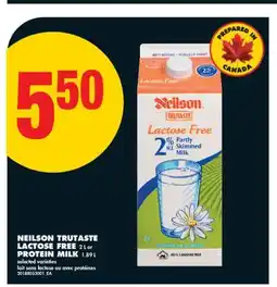 No Frills NEILSON TRUTASTE LACTOSE FREE, 2 L or PROTEIN MILK, 1.89 L offer