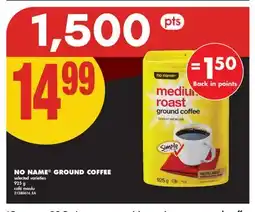 No Frills NO NAME GROUND COFFEE, 925 G offer