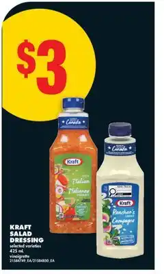 No Frills KRAFT SALAD DRESSING, 425 mL offer