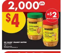 No Frills NO NAME PEANUT BUTTER, 1 KG offer