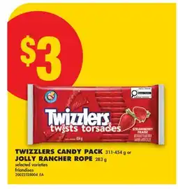 No Frills TWIZZLERS CANDY PACK 311-454 g or JOLLY RANCHER ROPE 283 g offer