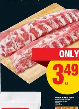No Frills PORK BACK RIBS offer