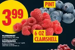 No Frills BLUEBERRIES, RASPBERRIES offer