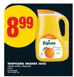 No Frills TROPICANA ORANGE JUICE, 2.63 L offer