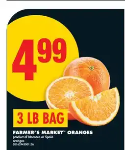 No Frills FARMER'S MARKET ORANGES, 3 LB BAG offer