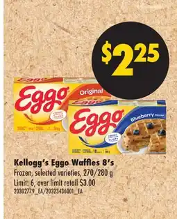 No Frills Kellogg's Eggo Waffles, 8's offer