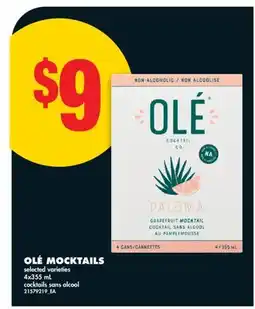 No Frills OLÉ MOCKTAILS, 4X355 ML offer
