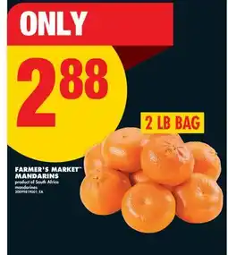 No Frills FARMER'S MARKET MANDARINS, 2 LB BAG offer
