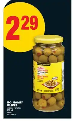 No Frills NO NAME OLIVES, NO NAME offer