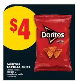 No Frills DORITOS TORTILLA CHIPS, 210/235 G offer