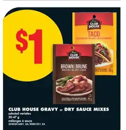 No Frills CLUB HOUSE GRAVY or DRY SAUCE MIXES, 20-47 g offer