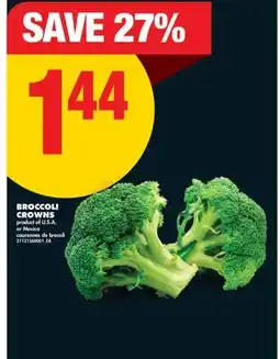 No Frills BROCCOLI CROWNS offer